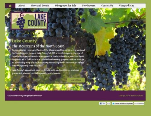 Lake County Winegrape Commission Announces Website Launch by Sky 1